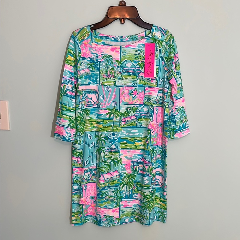 Lilly Pulitzer Girls Mini Sophie Dress Honda Classic NWT XL 12-14 Golf